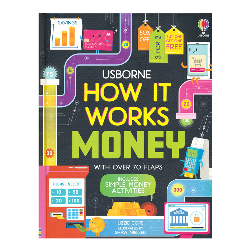 Usborne How it works Money 尤斯伯恩 金钱如何运作 儿童财商培养 趣味翻翻书 纸板书 英文原版进口图书