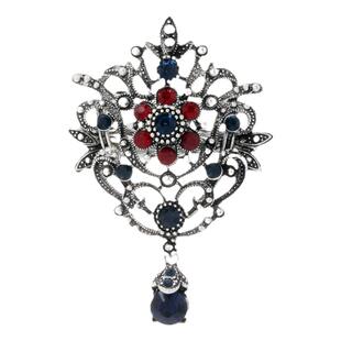 欧美高档气质胸花复古宫廷风花朵胸针镶钻合金西装服饰别针配饰品