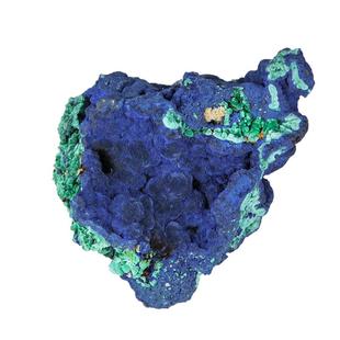 天然蓝铜矿原石矿物晶体孔雀石共生矿石地质岩石颜料标本收藏摆件