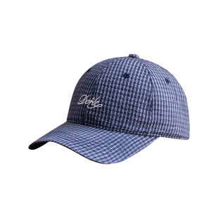 素单舍西韩系ins格子字母刺绣棒球帽女百搭宽帽檐显脸小鸭舌帽男