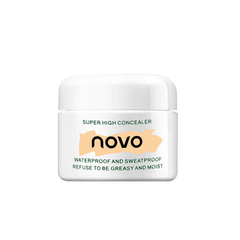 novo光透无暇遮瑕膏眼部泪沟黑眼圈脸部斑点痘印干皮纹身遮暇盘女