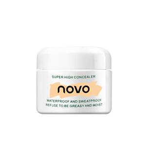 novo光透无暇遮瑕膏眼部泪沟黑眼圈脸部斑点痘印干皮纹身遮暇盘女
