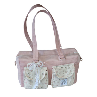 四时seasons大容量单肩包粉色