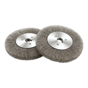 平行钢丝轮钢丝抛光打磨轮除锈125型角磨机木工专用钢丝刷抛光轮