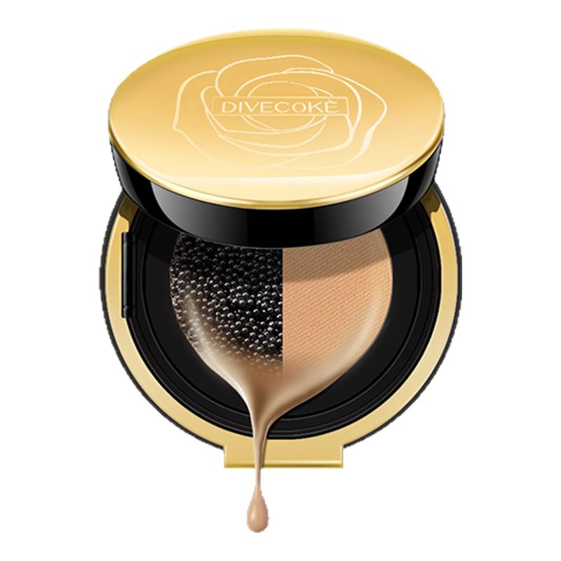 蒂妃珂鱼子酱花漾鎏金气垫粉霜2.0水润遮瑕自然轻薄养肤气垫正品