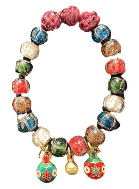 香灰琉璃手串天然朱砂三合生肖