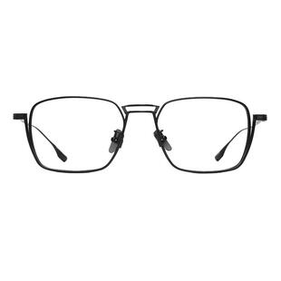 结构大师！纯钛眼镜框男款大脸方框近视可配度数眼睛防蓝光变色