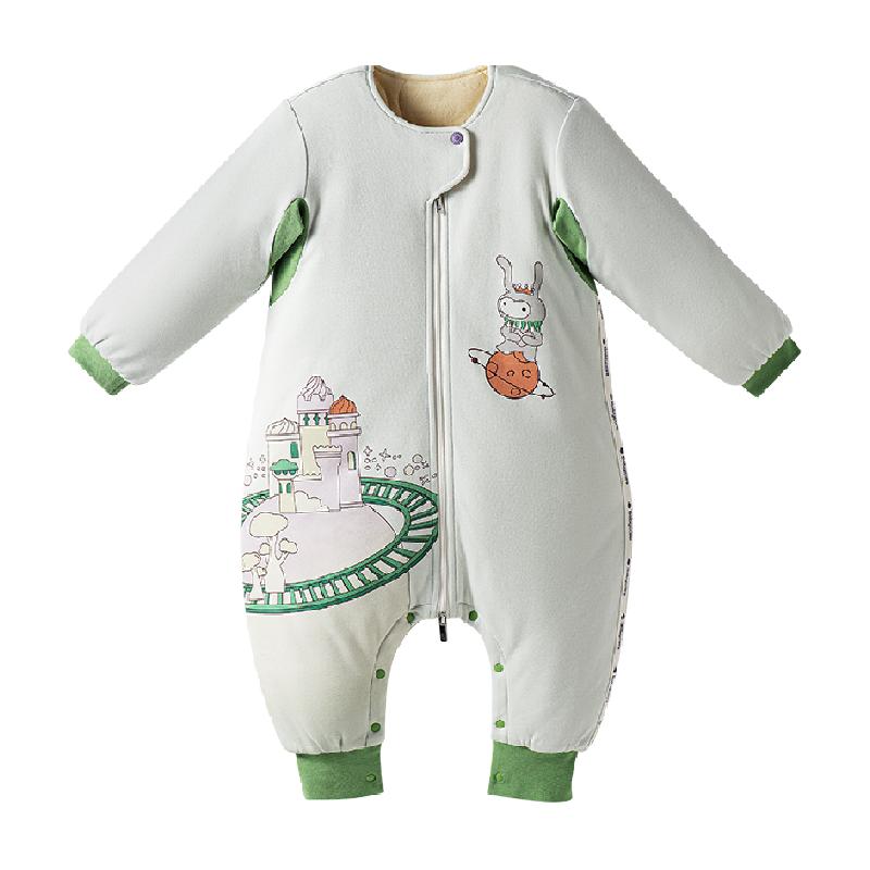 babycare婴儿宝宝新生儿童春秋冬润肤分腿睡袋防惊跳防踢被子神器