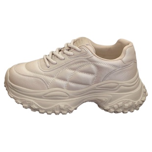 高级感欧货真皮老爹鞋女2026春秋新款小个子增高显腿长厚底运动鞋