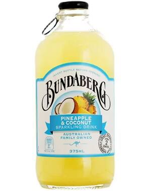 Bundaberg澳洲宾得宝姜汁汽水姜汁啤酒碳酸饮料干姜水375ml*4瓶