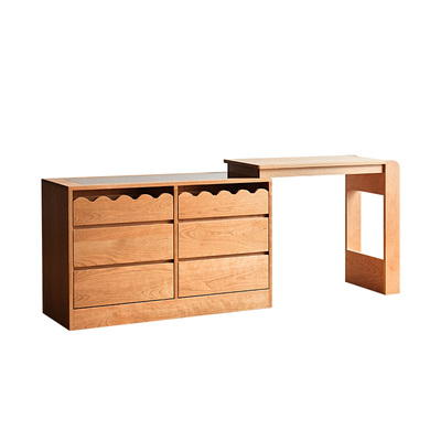 存储收纳北欧日式简约樱桃木实木