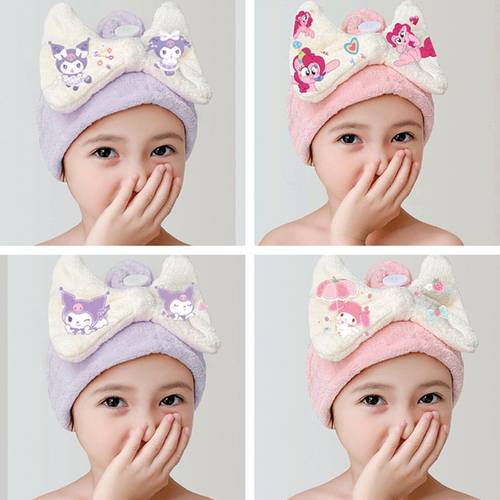 卡通儿童干发帽女童可爱超强吸水速干擦头发毛巾洗头巾宝宝
