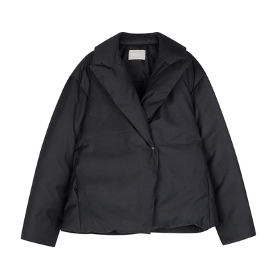 LESS冬精致干练西装式羽绒衣女气质翻领长袖短款羽绒服2OAC10540