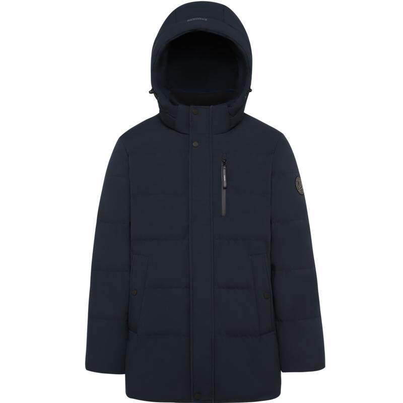 波司登羽绒服男冬季爆款中长款可拆卸帽中年冬季保暖加厚百搭外套