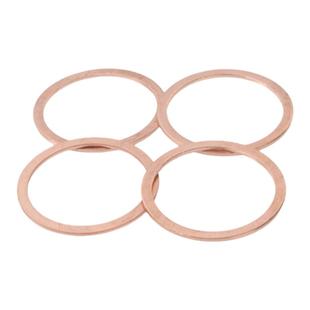 紫铜垫片船用表用密封圈圆形螺丝平垫圈1mm2mm厚M5M6M8M10M12-M48