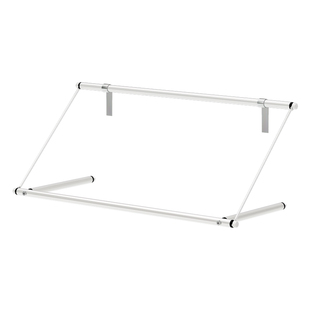 空调出风口晾衣架家用免打孔凉衣服架单杆宿舍烘干晾衣神器可折叠