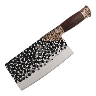 龙泉菜刀厨师专用手工锻打厨房刀具官方旗舰店正品斩切刀砍骨头刀