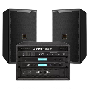 科达音响K歌套装全套专业家庭KTV会议包厢12寸K歌点歌音响整套