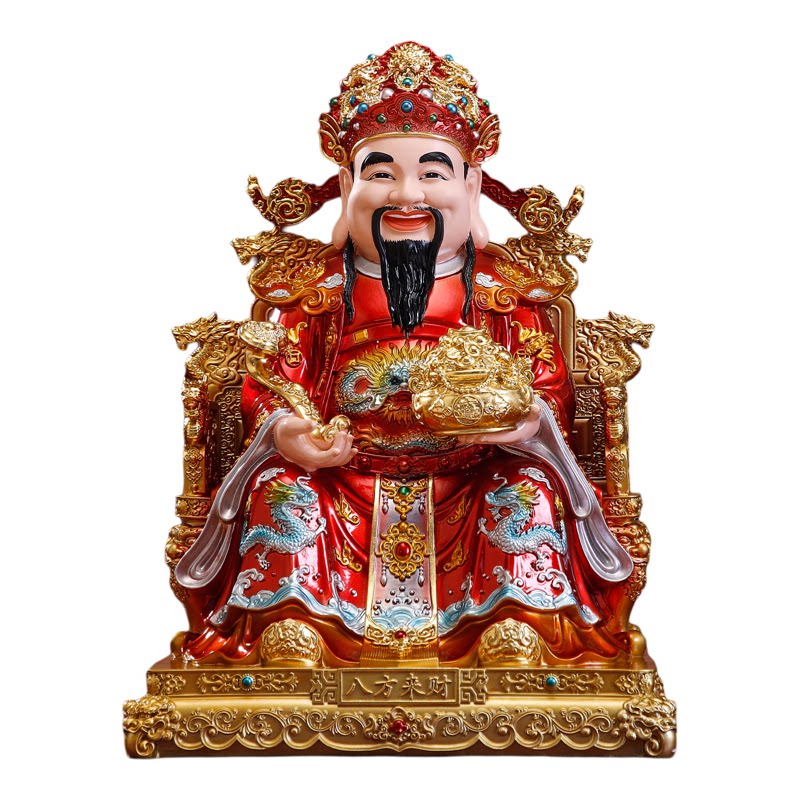 新款树脂财神爷摆件家用供奉神像