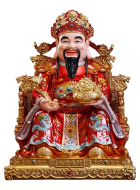 新款树脂财神爷摆件家用供奉神像