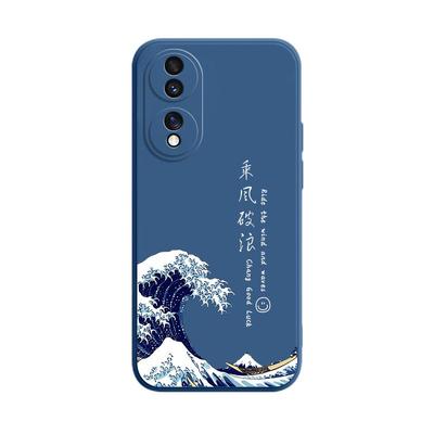 适用华为荣耀70硅胶软壳送挂绳