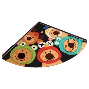 卡通可爱厨房地垫专用硅藻泥吸水防滑地铺垫卫生间门口卡通脚垫子