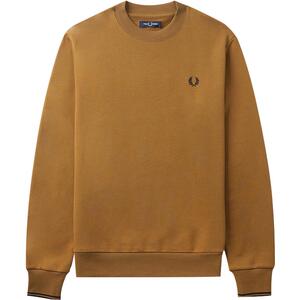FRED PERRY男士休闲卫衣2023冬季新款麦穗刺绣宽松重磅套头M7535