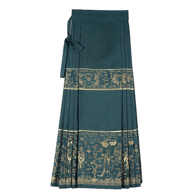 固执国风改良一片式长款马面裙