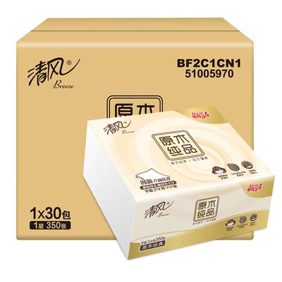 清风卫生纸350张柔韧性价比款