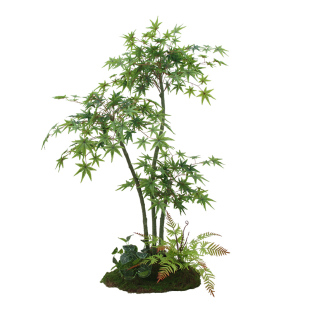 仿真绿枫客厅摆件假植物仿生枫树组合造景家庭装修美化装饰仿真花