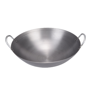 双耳熟铁锅做豆腐专用锅熬火锅料铁锅杀猪锅无涂层篝火晚会道具锅