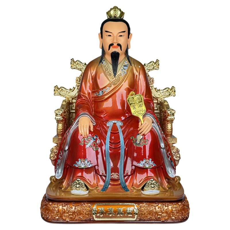 三茅真君手工彩绘堂口装饰品摆件
