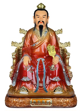 三茅真君手工彩绘堂口装饰品摆件