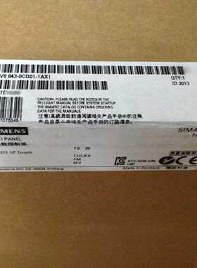 议价6AV6643-0CD01-1AX1西门子人机界面10寸TFT 6AV66430CD011AX1
