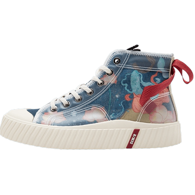 Semir女鞋帆布鞋拼色透气设计