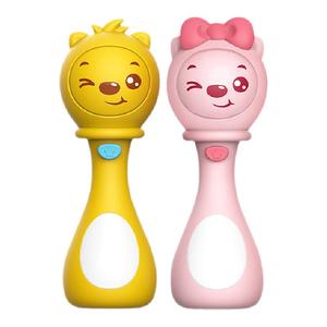 贝瓦儿歌早教音乐启蒙故事0-1岁宝宝婴幼儿抓握硅胶玩具安抚哄睡