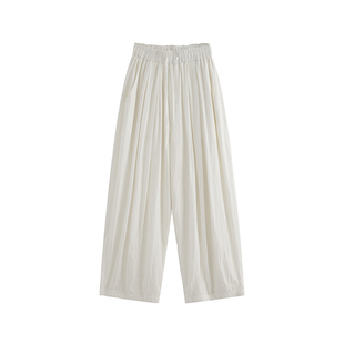 MOERSHOP 大淇私藏 私服老爹休闲凉凉裤慵懒垂感抽绳休闲阔腿裤女