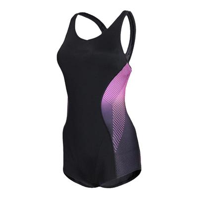 Speedo速比涛平角泳衣女修身显瘦超遮腿保守训练温泉海边泳装