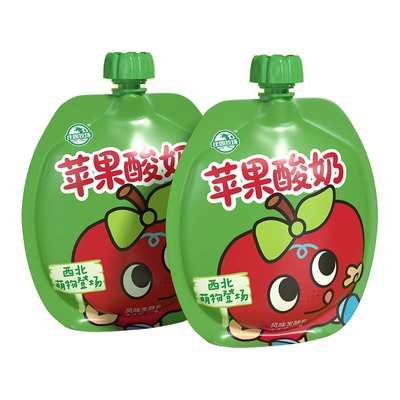 庄园牧场老兰州系列苹果酸奶