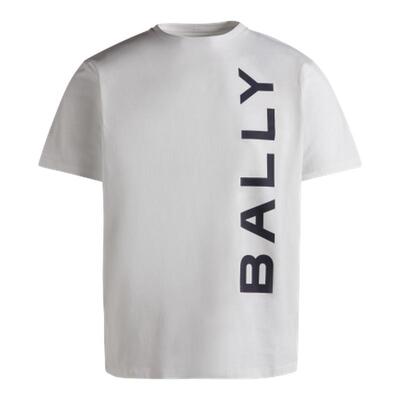 【尊享折扣】BALLY巴利白色棉质印花男士T恤6306479