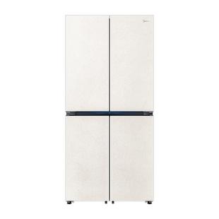 美的427餐边柜冰箱45cm超薄零嵌入式家用风冷无霜十字双开四门