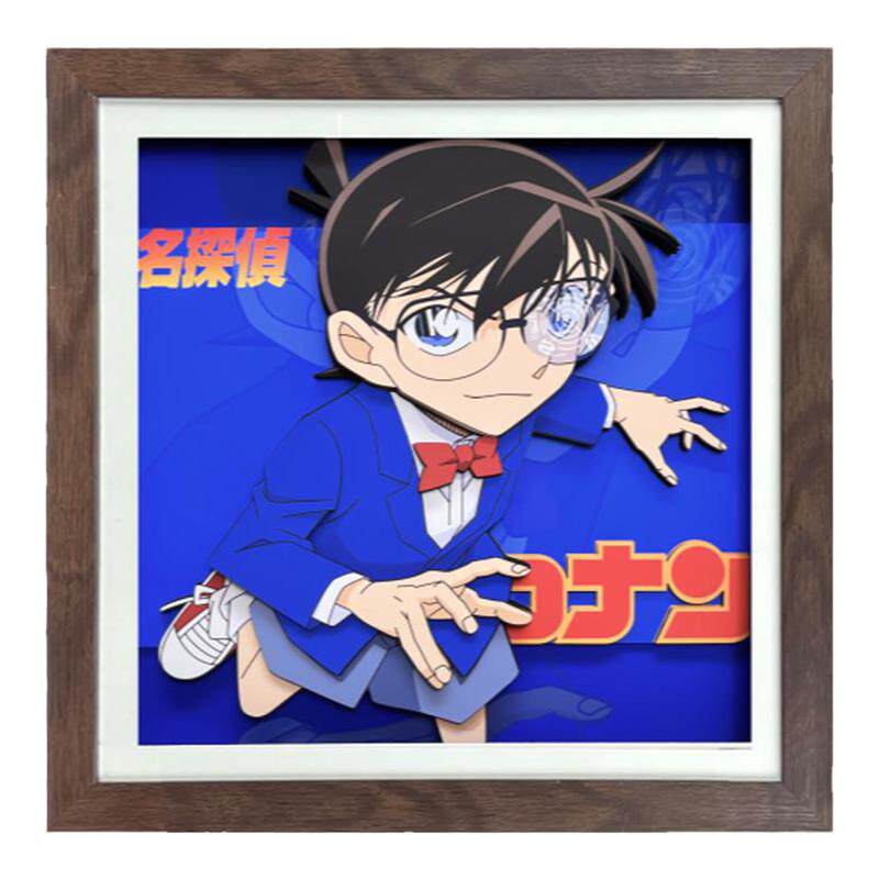 名侦探柯南新一相框画装饰画挂画