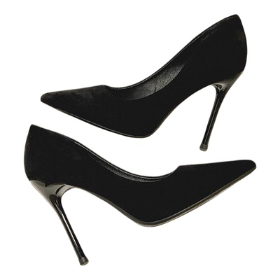 床上高跟鞋性感高跟鞋大码女细跟凉鞋尖头绑带夜场单鞋不累脚