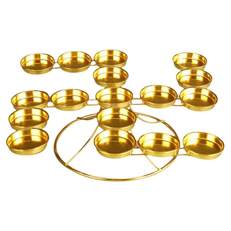 万字酥油灯座合金灯架