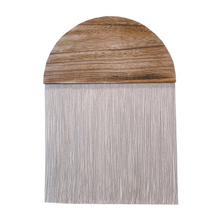 北欧现代简约流苏壁毯波西米亚民宿客厅装饰手工制作半圆木形挂毯