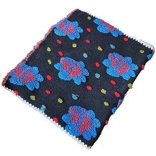 2025新款韩版重工立体花朵披肩围巾冬加厚波点围脖加厚时尚披肩女