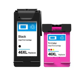 健墨适用惠普HP46墨盒可加墨2020hc DeskJet Ink Advantage2029 2520hc 2529 Ultra4729打印机xl黑色彩色连喷