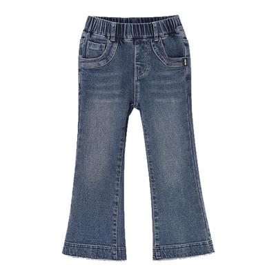 jojo童装女童秋冬牛仔微喇长裤