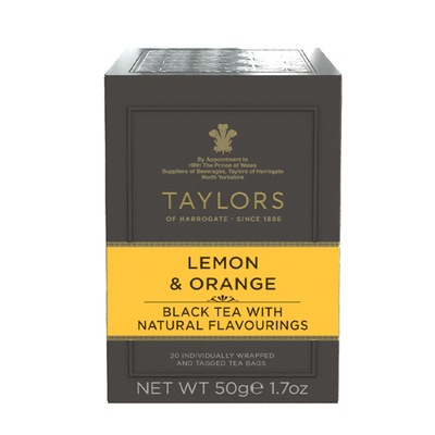 英国进口柠檬香橘红茶茶包