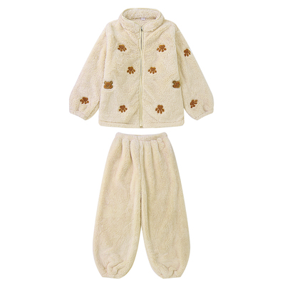 男大童睡衣冬季加厚北极绒家居服